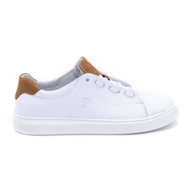 Polbut Scarpe sportive da uomo in pelle 2109 bianche bianca