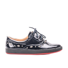 Sneakers da bambino laccate blu navy di Mikaela