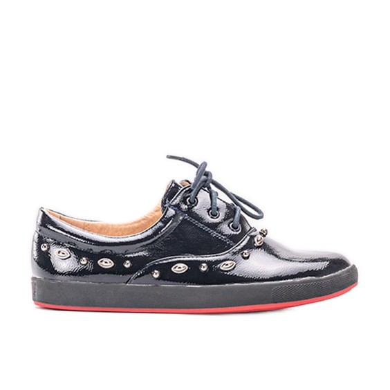 Sneakers da bambino laccate blu navy di Mikaela