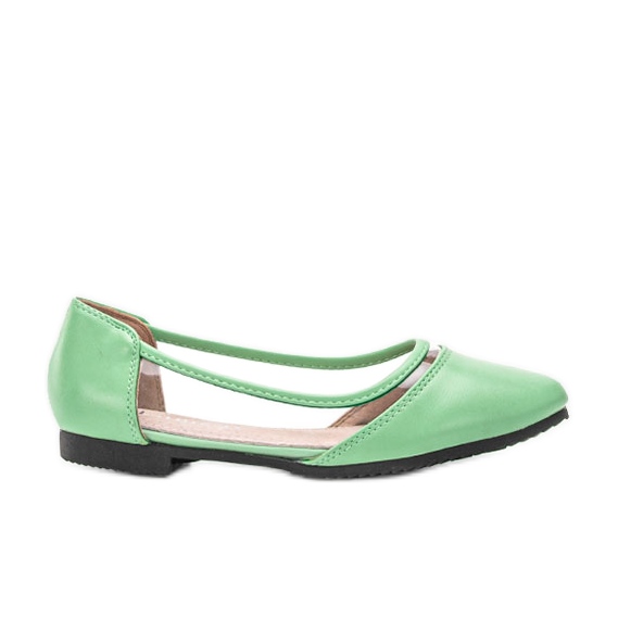 Ballerine Juva verdi semitrasparenti verde