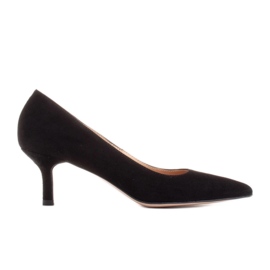 Marco Shoes Eleganti tacchi a spillo con tacco basso nero
