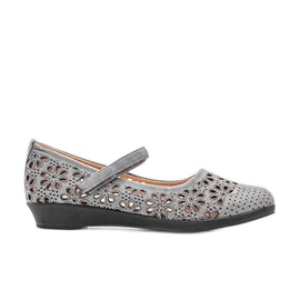 Ballerine traforate grigie di Tilmans per bambini grigio