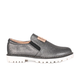 Scarpe per bambini nere metallizzate di Haalen nero