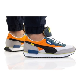 Scarpe Puma Future Rider Play On M 371149 77 nero arancia grigio multicolore