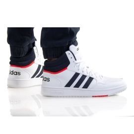 Scarpe Adidas Hoops 3.0 Mid M GY5543 bianco blu navy