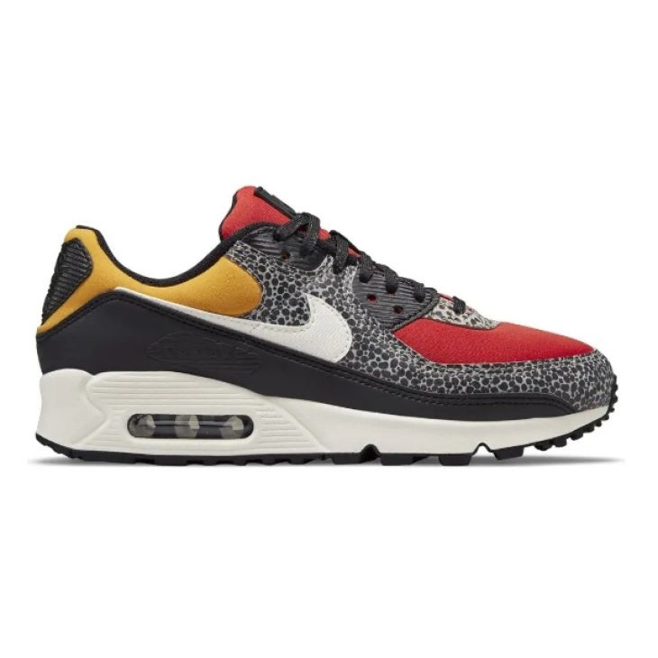 Nike Air Max 90 Se W DC9446-001 scarpe nero rosso multicolore giallo