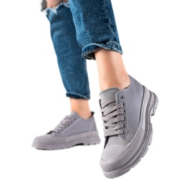 SHELOVET Scarpe Da Ginnastica Sulla Piattaforma grigio