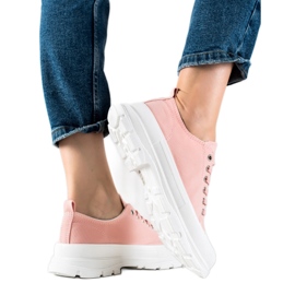 SHELOVET Sneakers rosa sulla piattaforma