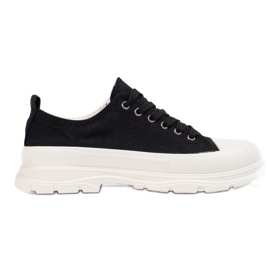 SHELOVET Sneakers nere sulla piattaforma nero