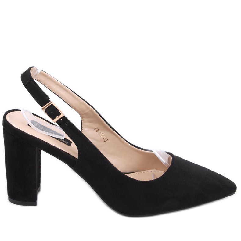 Décolleté con tacco aperto Spectra Negro nero