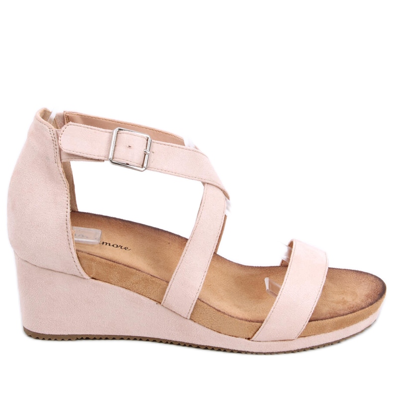 Sandali con zeppa Ashlyn Nude beige rosa