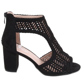 Sandali Boho traforati Vivian Black nero