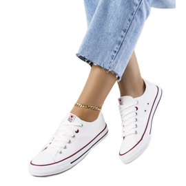 Sneaker femminili classiche bianche bianco