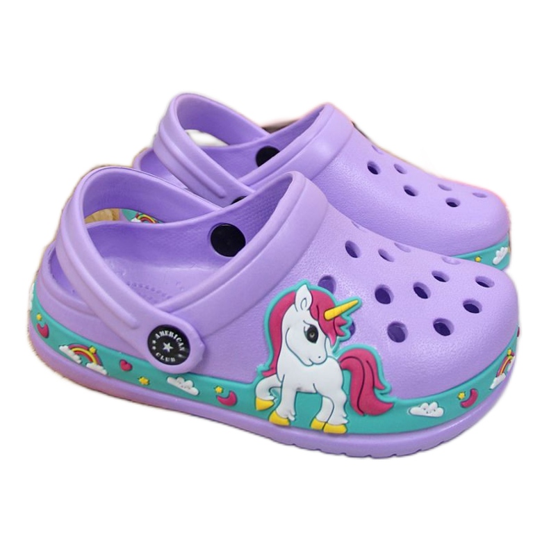 Ciabatte da piscina American Club Jr.AM899B viola