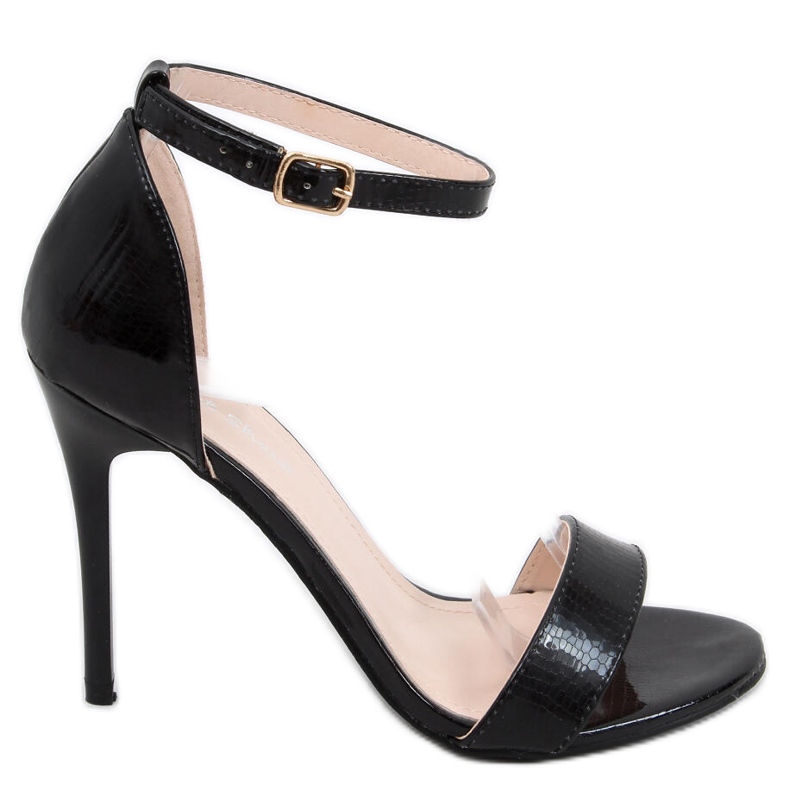 Sandali con tacco Gladys Black nero