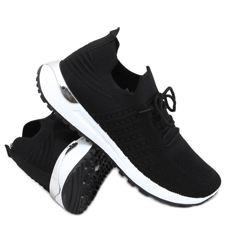 Sneakers a calzino Lars nere nero