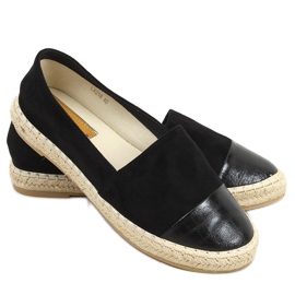 Espadrillas da donna viscide nero