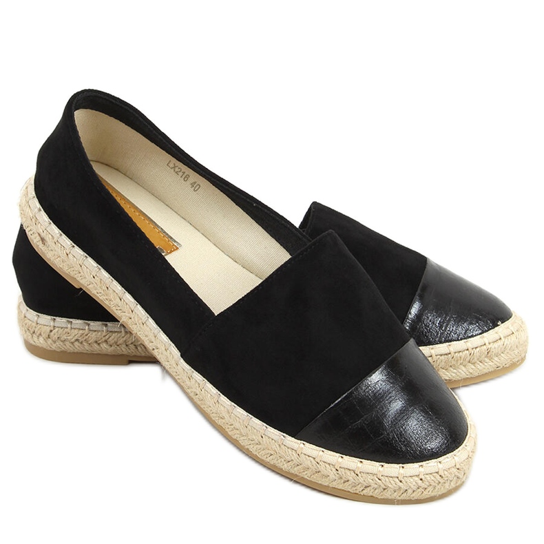 Espadrillas da donna viscide nero