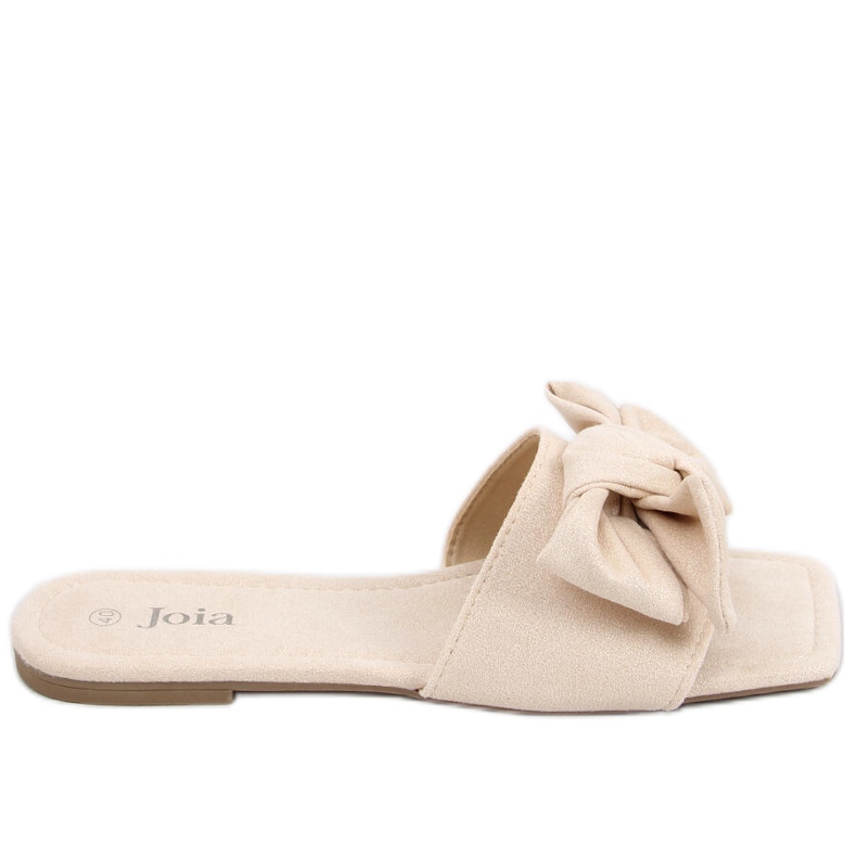 Ciabatte Nisha Beige con suola quadrata