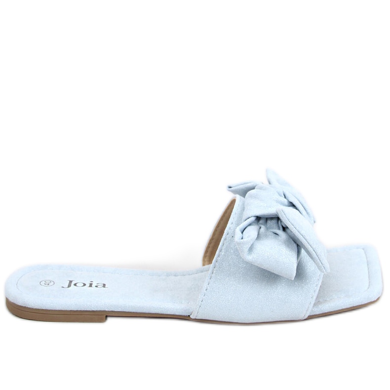 Ciabatte con suola quadrata blu Nisha
