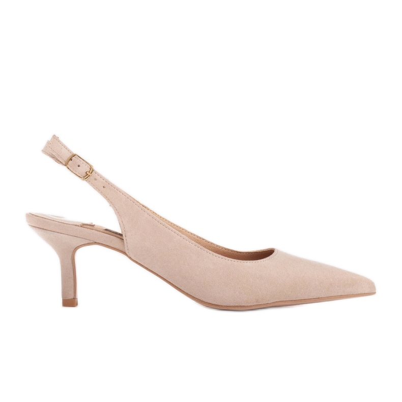 Marco Shoes Décolleté estive in delicato camoscio beige