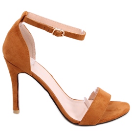 Sandali con tacco alto Sheila DK.CAMEL marrone