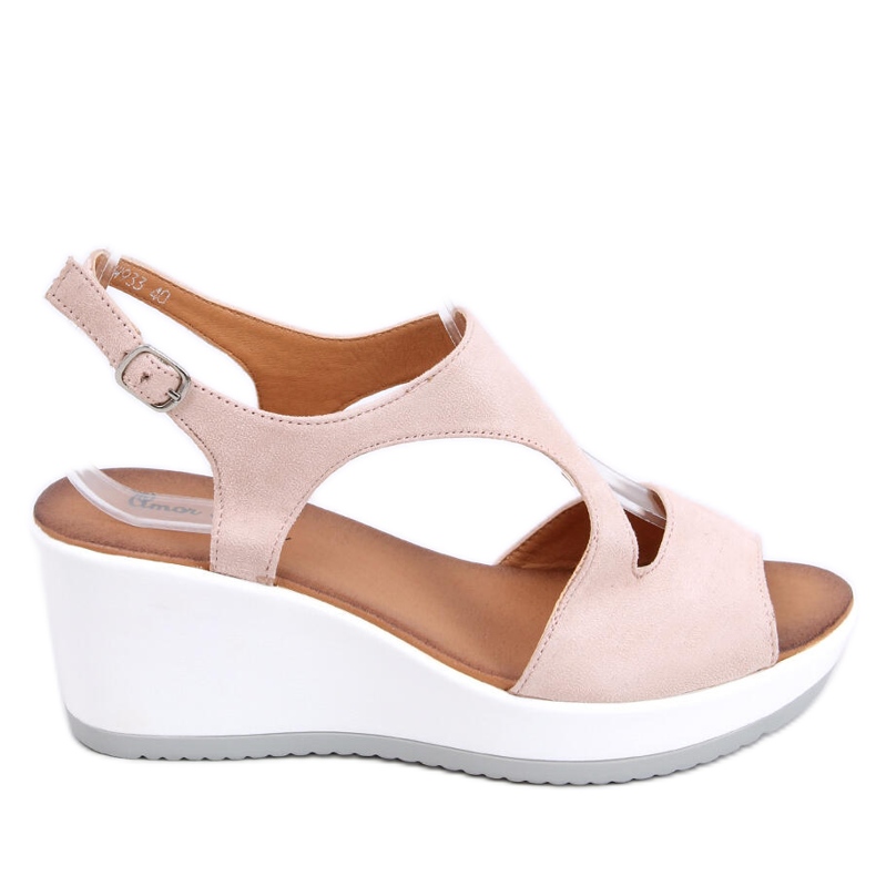 Sandali con zeppa Patty Nude beige rosa