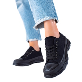 SHELOVET Sneakers nere sulla piattaforma nero