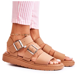 FM1 Sandali con fibbia Camel Reese marrone