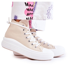 PJ1 Sneakers Alte da Donna Beige Carlyn