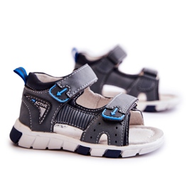 PE1 Comodi sandali per bambini grigio scuro Samell