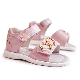 PE1 Sandali Per Bambini Con Velcro Rosa Catia ['rosa']