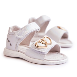 Sandali con velcro Catia bianchi per bambini bianco