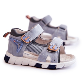 PE1 Comodi sandali per bambini grigi Samell ['grigio'] grigio