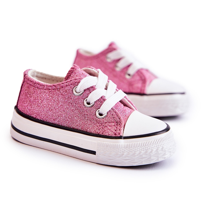 FR1 Sneakers per bambini allacciate rosa Wella