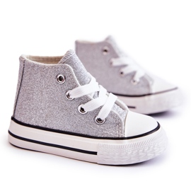 Sneakers Bambino Alta Catrina Argento