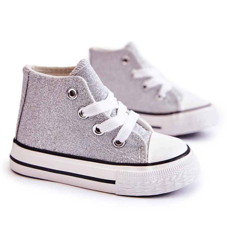 Sneakers Bambino Alta Catrina Argento d'argento d'argento