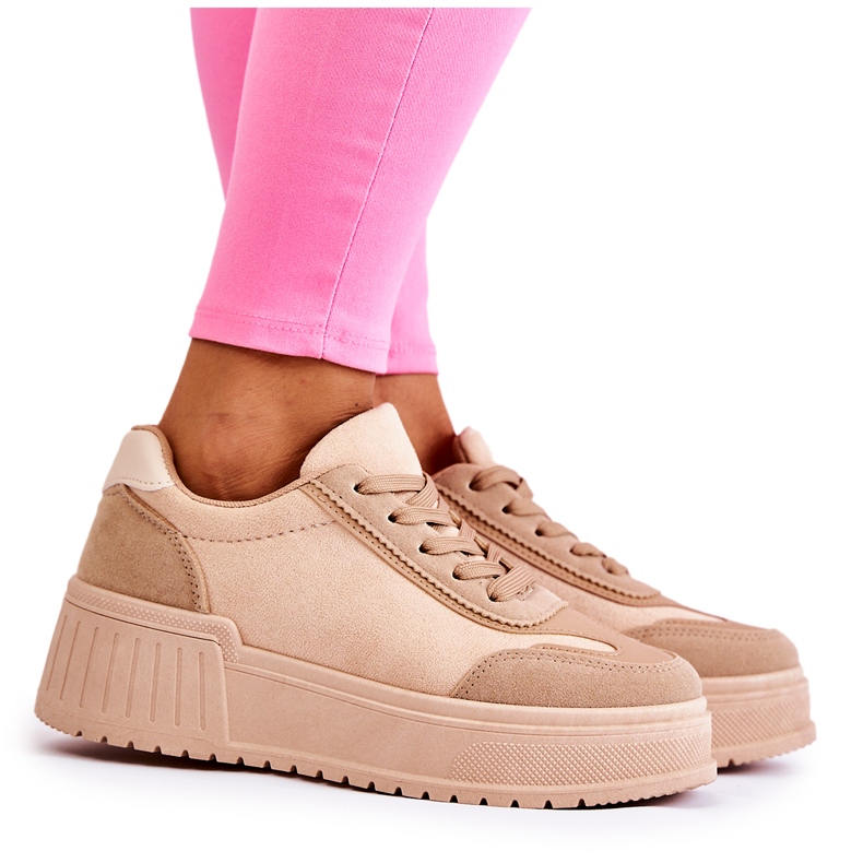 PS1 Scarpe sportive da donna in camoscio Beige Segurro