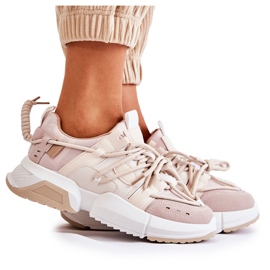 Sneakers Scarpe sportive da donna Camel Someday beige