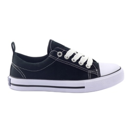 American Club Sneakers nere American LH20 nere bianco nero