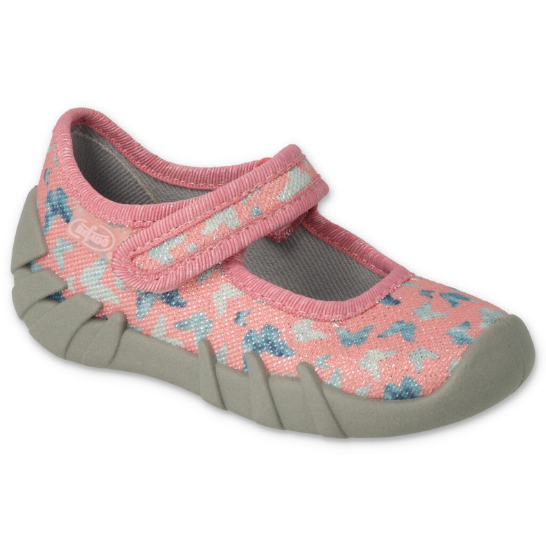 Scarpe bambino Befado mm 109P252 blu rosa d'argento grigio