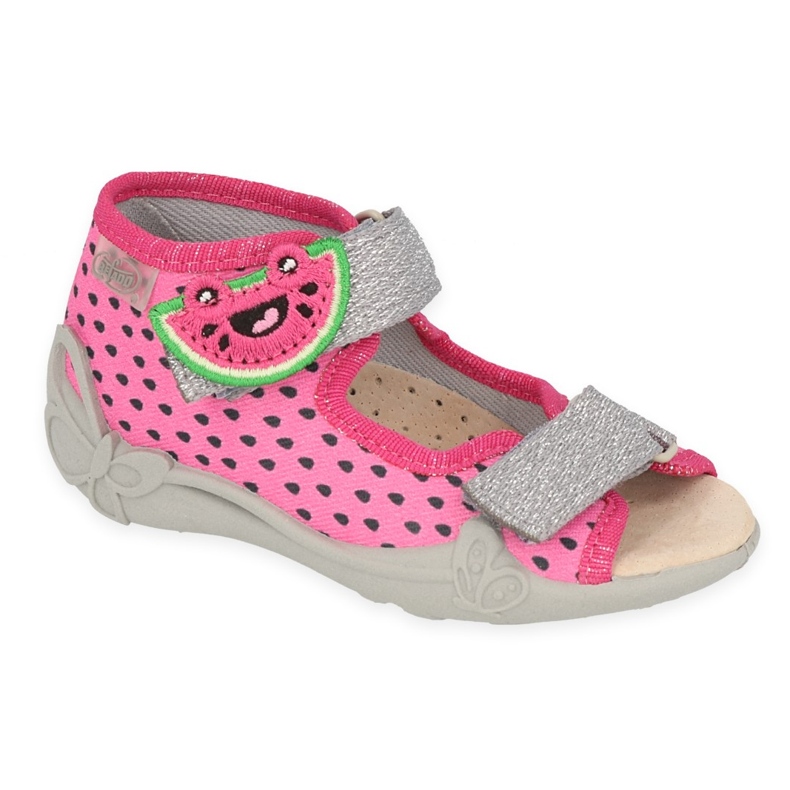 Scarpe per bambini Befado 342P045 rosa d'argento