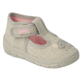 Scarpe per bambini Befado 531P103 rosa grigio