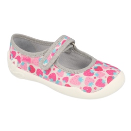 Scarpe per bambini Befado 114X485 rosa grigio