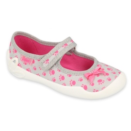 Scarpe per bambini Befado 114X478 rosa grigio