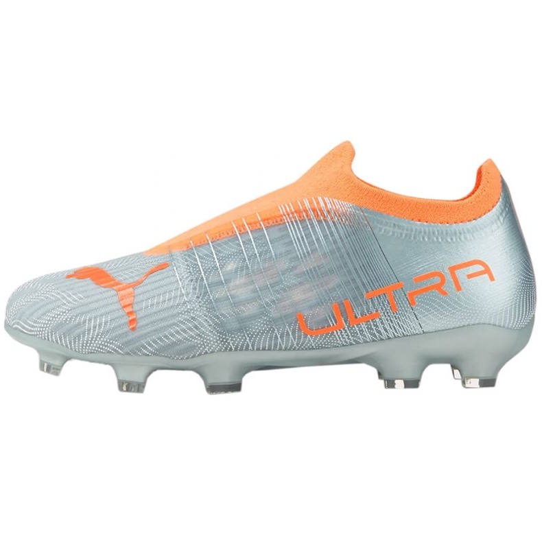 Scarpe da calcio Puma Ultra 3.4 FG / AG Jr 106738 01 multicolore sfumature di grigio