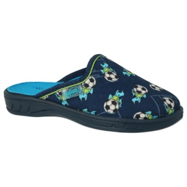 Sliponi per bambini di Befado 707Y421 Blue Blue Football
