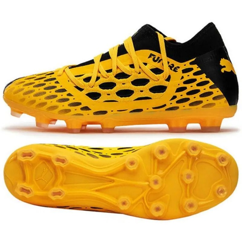 Scarpe da calcio Puma Future 5.3 Netfit Hg M 105796 02 multicolore arance e rosse