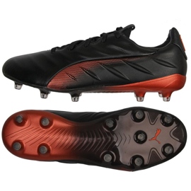 Puma King Platinum 21 FG / AG M 106478 04 scarpe da calcio nero nero