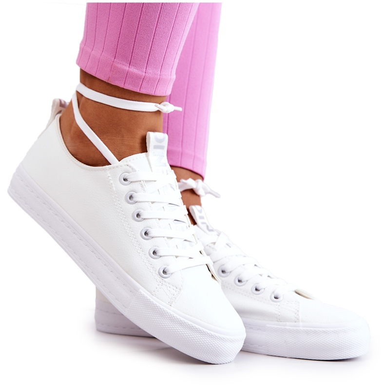 PS1 Sneakers da donna in pelle bianche Mikayla bianca